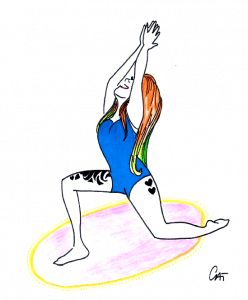 L'iguane, la posture de yoga qui rend invisible